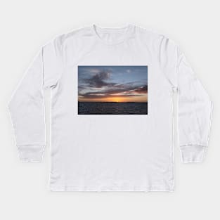 A Sunrise at Lighthouse Beach, Chatham MA Kids Long Sleeve T-Shirt